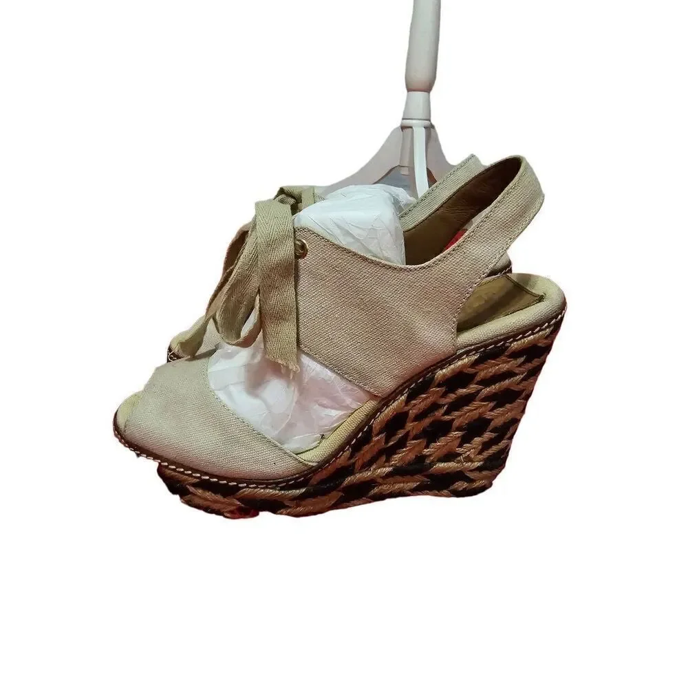 Tory Burch Linley High Wedge Espadrilles